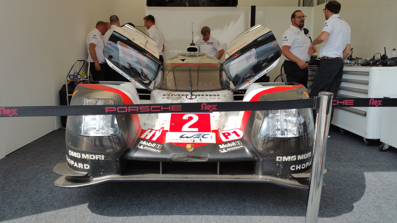 Le Mans 2017 winner, still dirty, as per tradition.